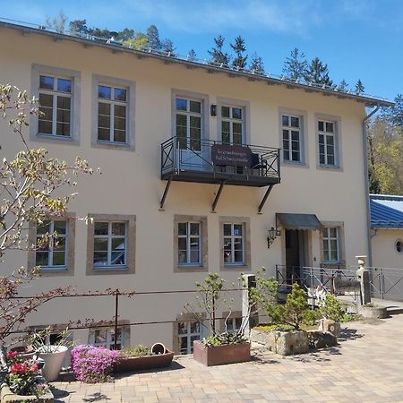 Ferienwohnung Parkblick Im Badehaus Rosenthal-Bielatal Bagian luar foto