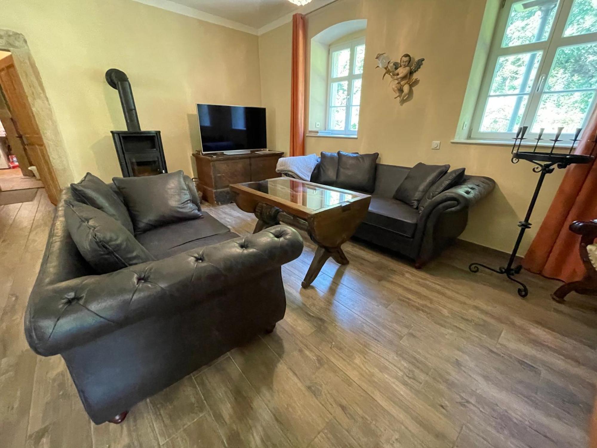 Ferienwohnung Parkblick Im Badehaus Rosenthal-Bielatal Bagian luar foto